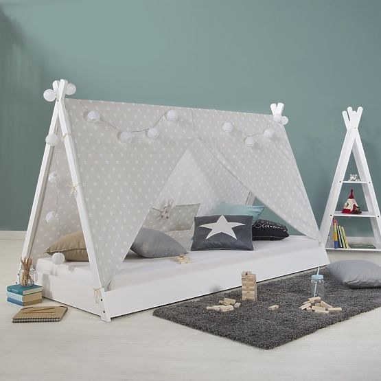 Letto per bambini Teepee 200x90 cm - bianco