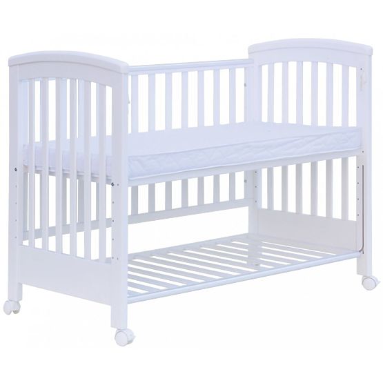 Lettino per bambini con lato rimovibile Scarlett Laura - bianco