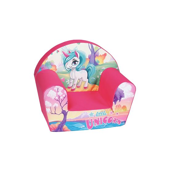 Poltroncina per bambini Unicorno - rosa