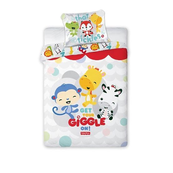 Dětské povlečení 100x130 40x60 Fisher Price - veselé zoo