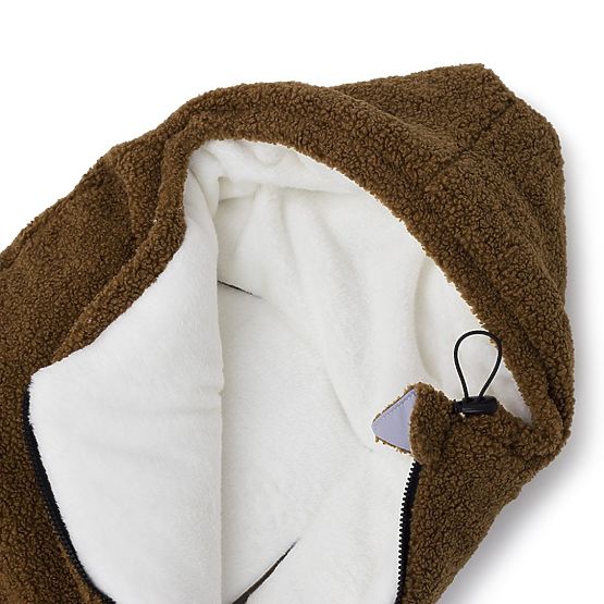 Giacca in pile per bambini in alpaca - rosa antico