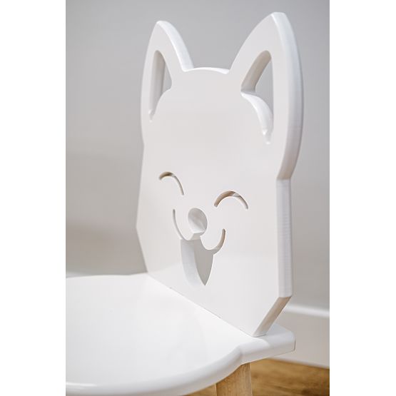 Tavolo per bambini con sedie - Volpe - bianco