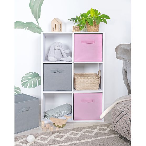 Scatola porta giocattoli per bambini - Rosa cipria