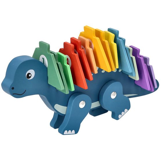 Dinosauro con puzzle numerici