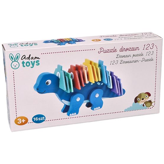 Dinosauro con puzzle numerici