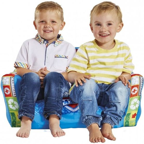 Divano letto gonfiabile 2 in 1 Paw Patrol per bambini