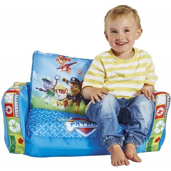 Divano letto gonfiabile 2 in 1 Paw Patrol per bambini