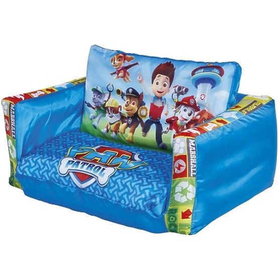 Divano letto gonfiabile 2 in 1 Paw Patrol per bambini