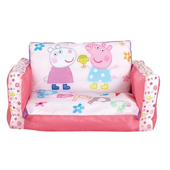 Divano letto gonfiabile 2 in 1 Peppa Pig per bambini