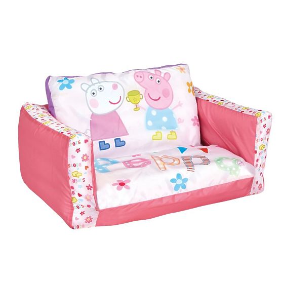 Divano letto gonfiabile 2 in 1 Peppa Pig per bambini