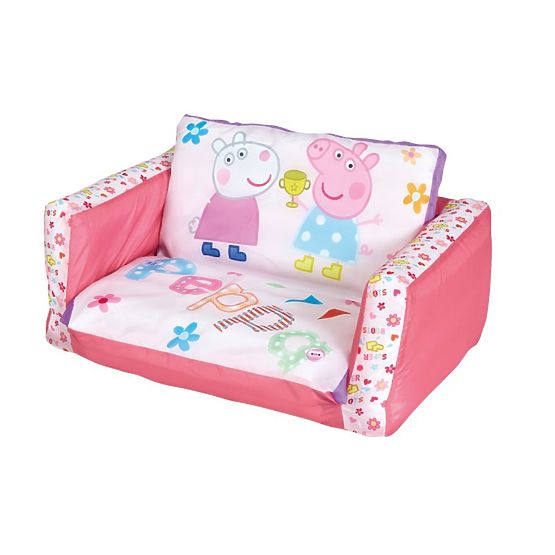 Divano letto gonfiabile 2 in 1 Peppa Pig per bambini