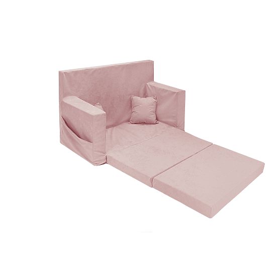 Divano letto per bambini Classic - Rosa cipria