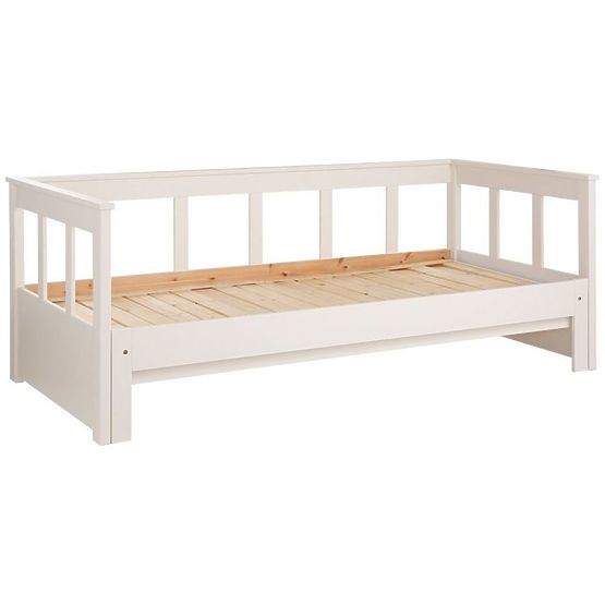 Letto per bambini estensibile con schienale Pino - bianco