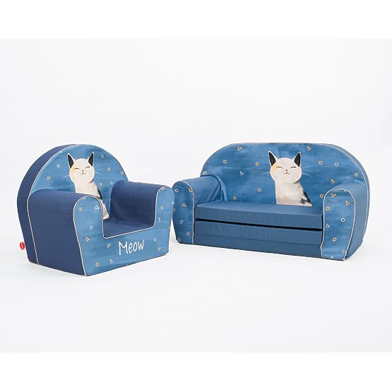 Divano per Bambini - Gattino Assonnato