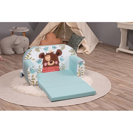 Divano per bambini Orso addormentato - turchese