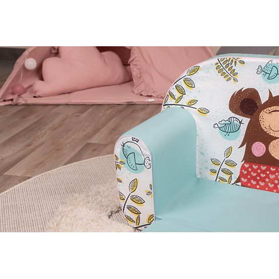 Divano per bambini Orso addormentato - turchese