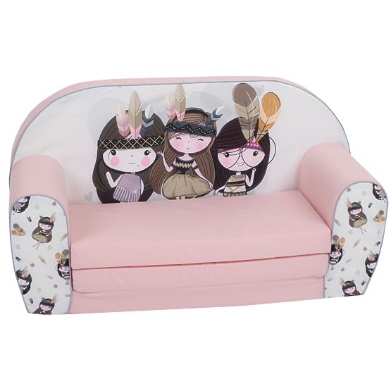 Divano per bambini Piccole indiane - rosa