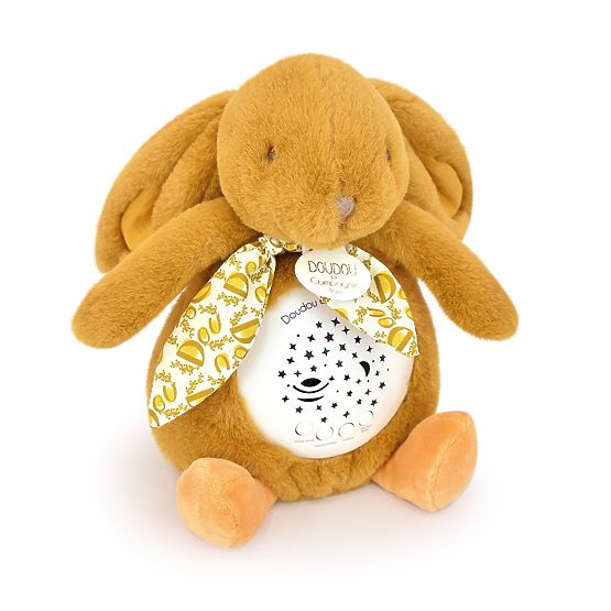 Doudou Carillon con Proiezione Coniglietto Marrone