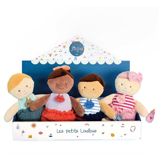 Doudou Jolijou Bambola 18 cm blu