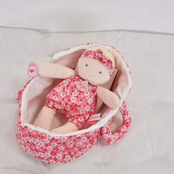 Doudou Jolijou Bambola Marylou nella borsa 20 cm