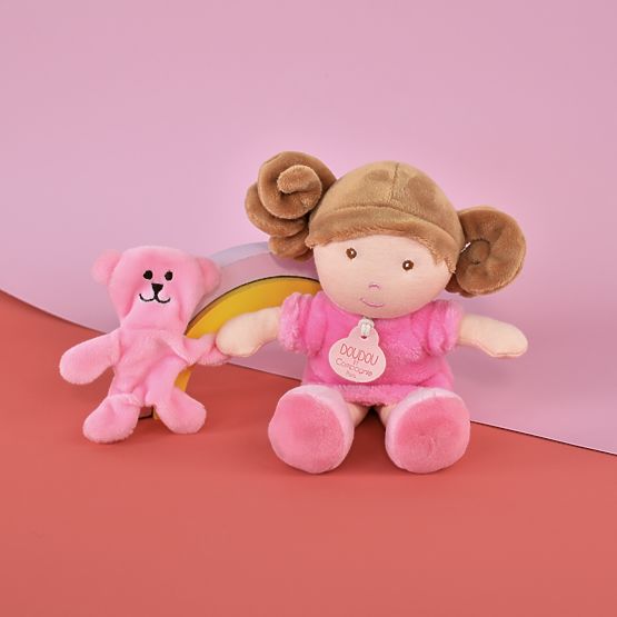 Doudou Jolijou Bambola Miss Rose 21 cm
