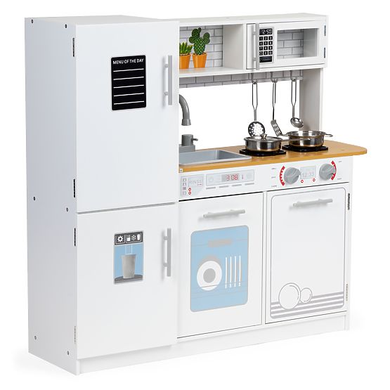 Cucina in legno per bambini con luce LED + pentole ECOTOYS