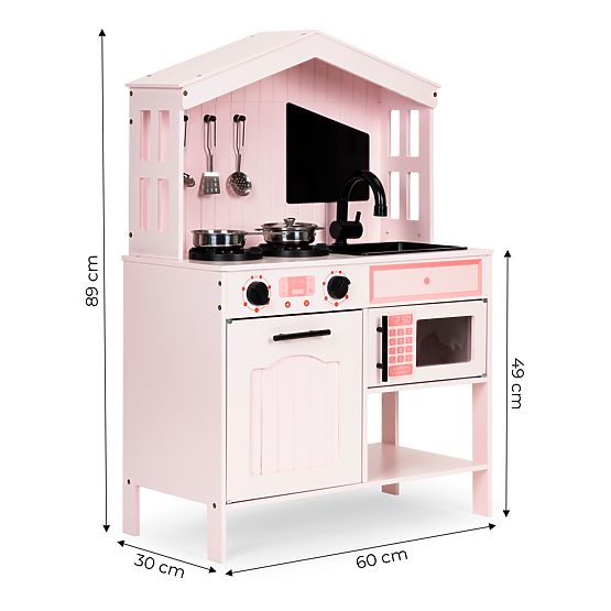 Cucina in legno per bambini forno fornelli microonde accessori ECOTOYS