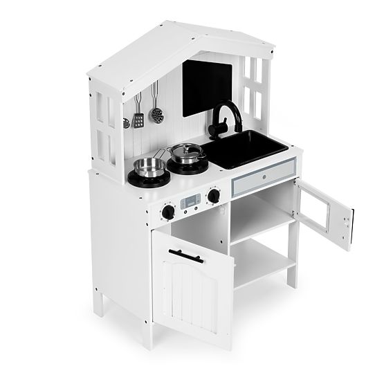 Cucina in legno per bambini forno fornelli microonde accessori ECOTOYS
