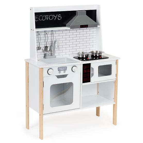 Cucina in legno per bambini + suoni e luci ECOTOYS