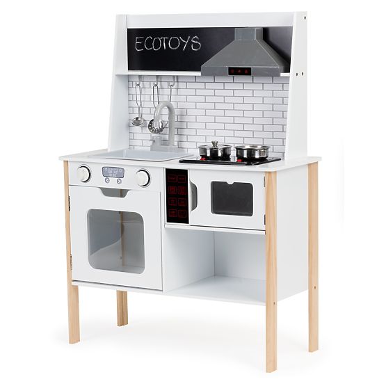 Cucina in legno per bambini + suoni e luci ECOTOYS