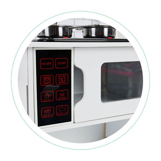 Cucina in legno per bambini + suoni e luci ECOTOYS