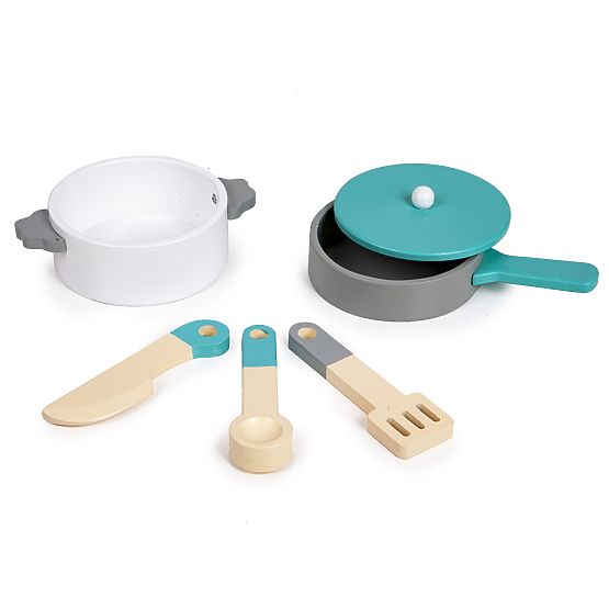 Cucina in legno con accessori per bambini ECOTOYS