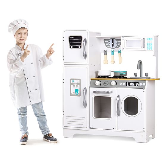 Cucina in legno con accessori per bambini ECOTOYS