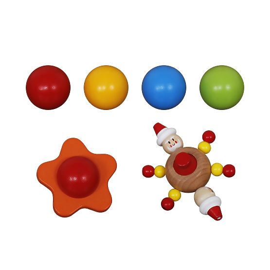 Pista di biglie in legno Baller