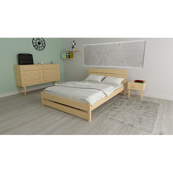 Letto in legno Max 200 x 90 cm - pino