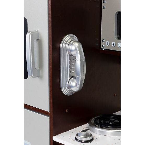 Grande cucina in legno per bambini con armadietti e frigorifero ECOTOYS