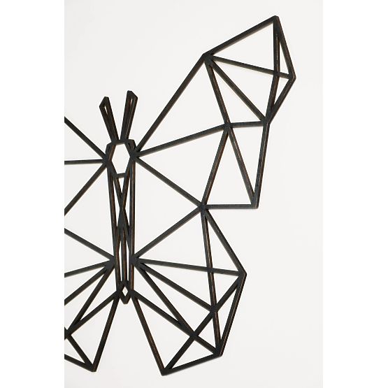 Quadro geometrico in legno - Farfalla - diversi colori Colore: nero