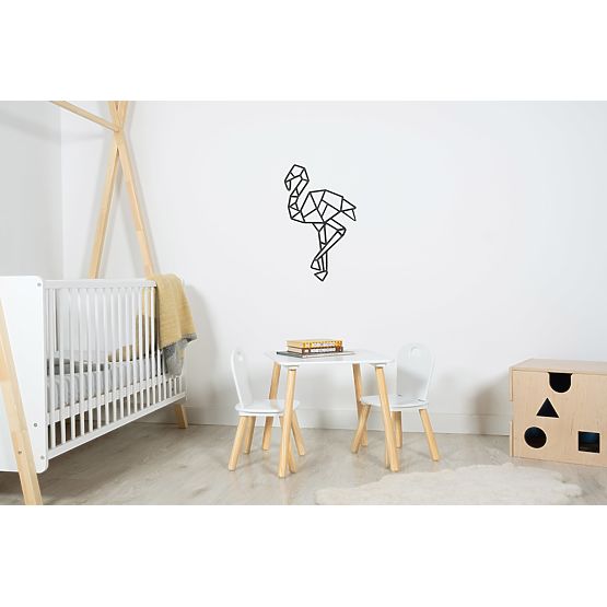 Quadro geometrico in legno - Flamingo - diversi colori Colore: nero