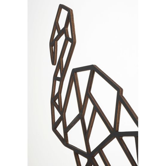 Quadro geometrico in legno - Flamingo - diversi colori Colore: nero