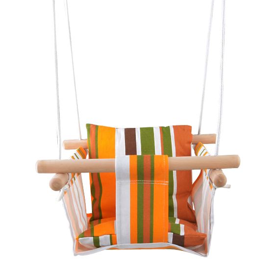 2Kids Toys Altalena in tessuto per bambini 100% cotone a righe