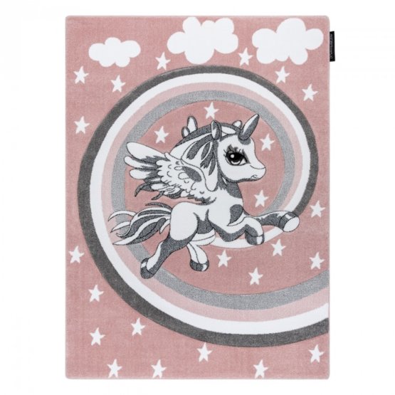 Tappeto per bambini PETIT - Unicorno - rosa