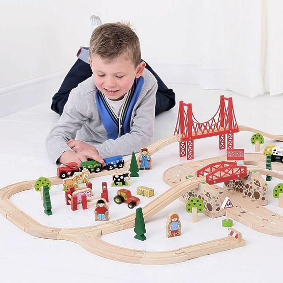 Ferrovia con strada - 80 elementi