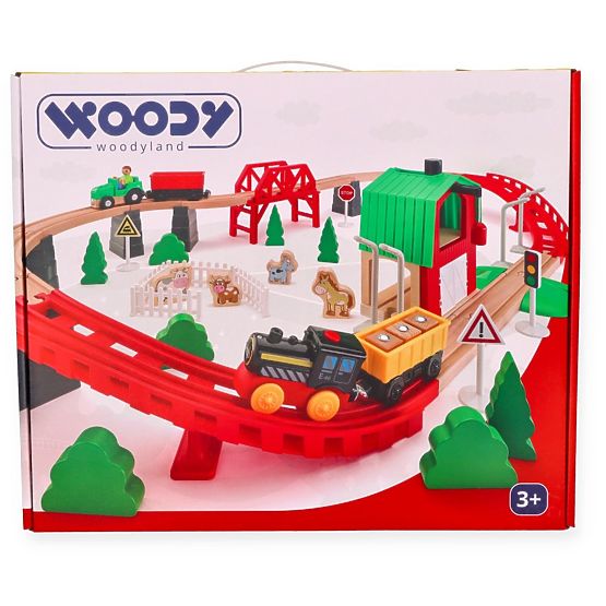 Ferrovia in legno Vita in fattoria