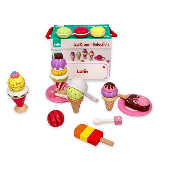 Gelato - set gelato 25 art - legno giocattolo