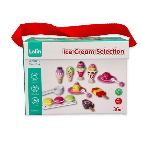 Gelato - set gelato 25 art - legno giocattolo