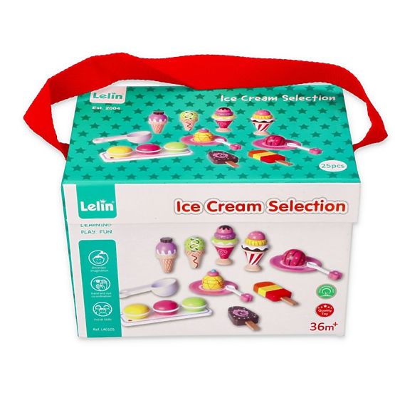 Gelato - set gelato 25 art - legno giocattolo