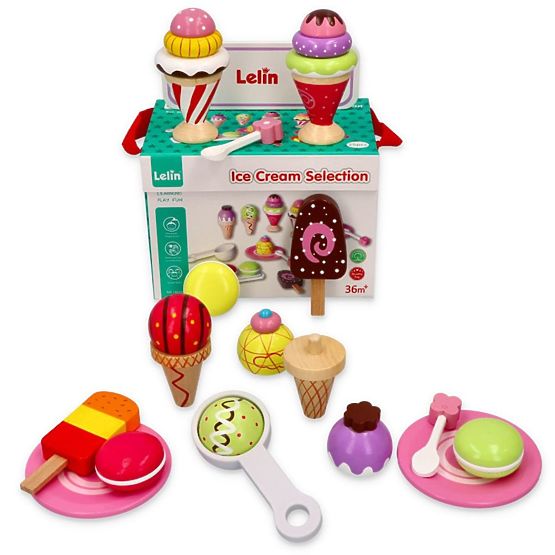 Gelato - set gelato 25 art - legno giocattolo