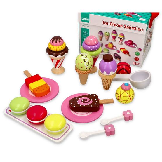 Gelato - set gelato 25 art - legno giocattolo