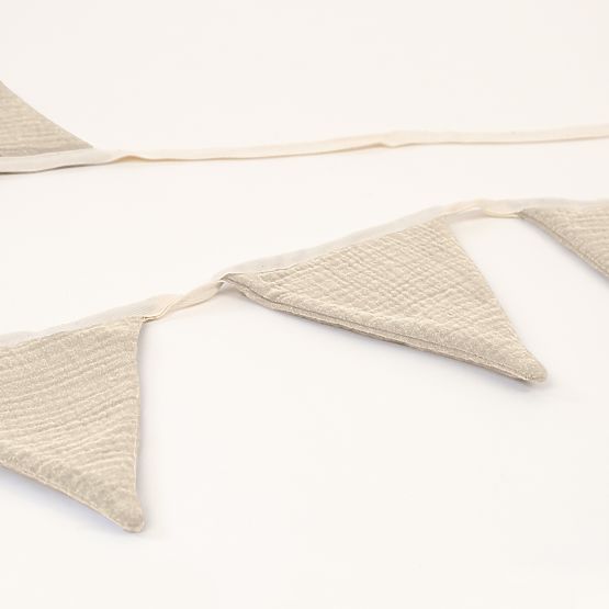 Ghirlanda in mussola Ourbaby - ecru