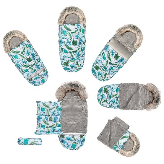 Giacca in pile per bambini con pelliccia - Winter Garden